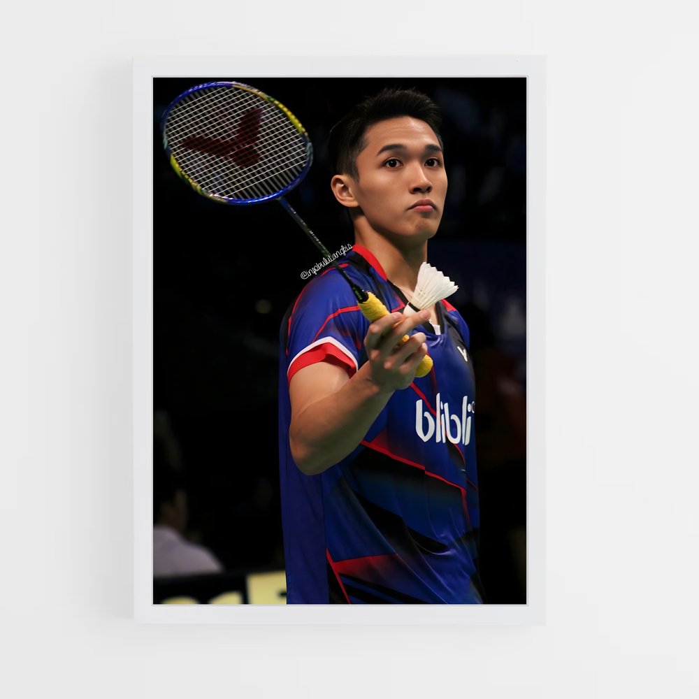 Poster Jonatan christie – affiche Badminton (vue 3)